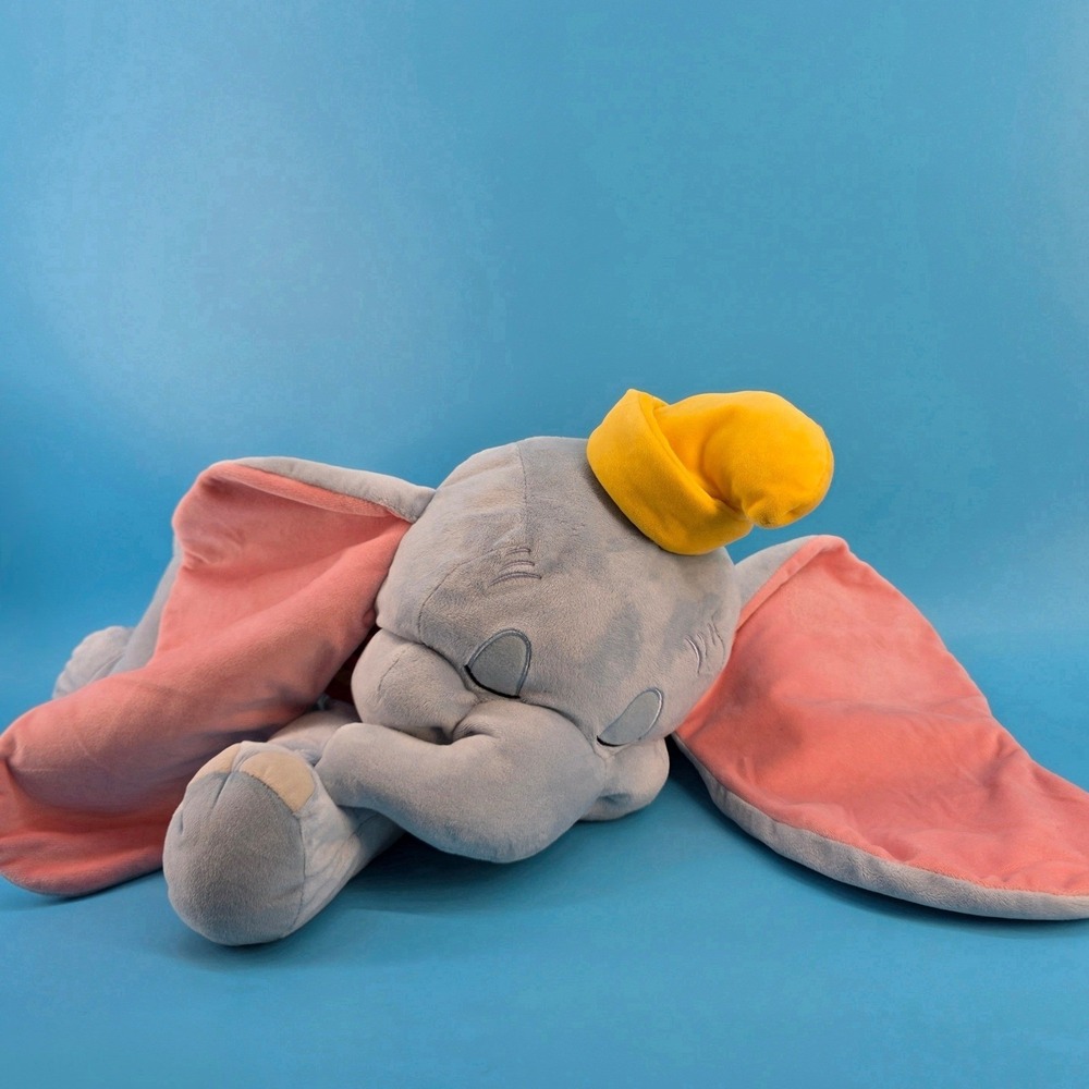 Disney Store Dumbo Cuddleez Sleeping Plush Large 20 Inch Elephant Soft Toy